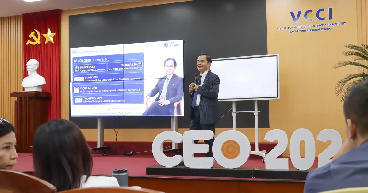  JD Martin Do (Đỗ Hữu Chiến) – Diễn Giả tại Khóa Đào Tạo CEO VCCI: Hội Nhập Toàn Cầu và Quản Trị ESG 