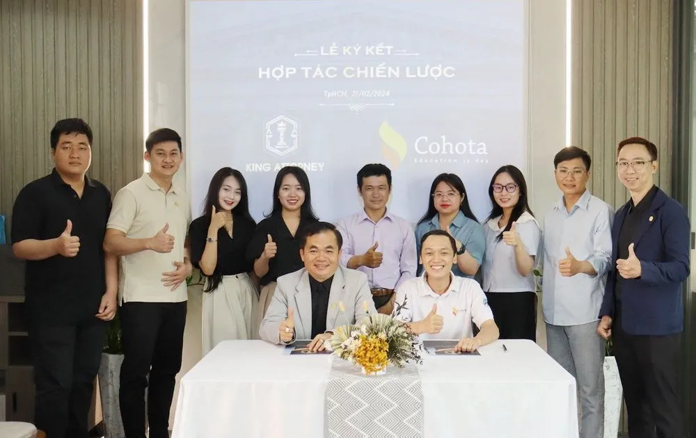 Công Ty CP King Attorney và Công Ty CP Cohota Ký Kết Hợp Tác Chiến Lược Trong Đào Tạo và Đóng Gói Tài Sản Trí Tuệ trên Nền Tảng KA-Uni