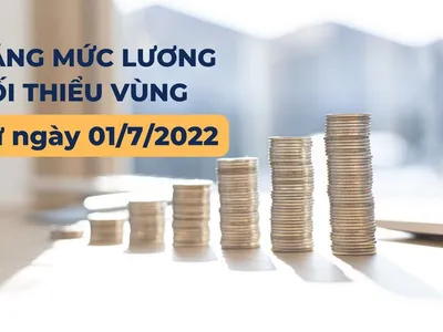 TĂNG MỨC LƯƠNG TỐI THIỂU VÙNG TỪ 01/7/2022